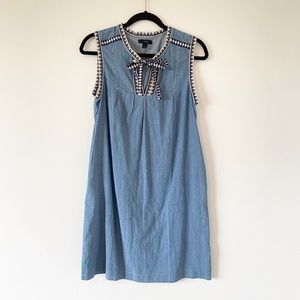 J.Crew sleeveless denim dress